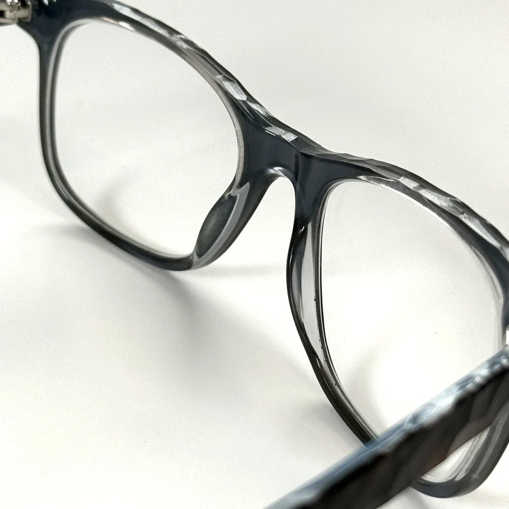VERA WANG V347 TO Eyeglasses Frame Only 51-19-137 Black Texturized 59 Handmade